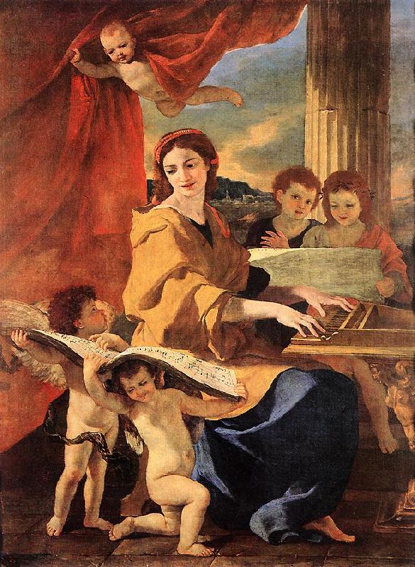 Nicolas Poussin St Cecilia china oil painting image